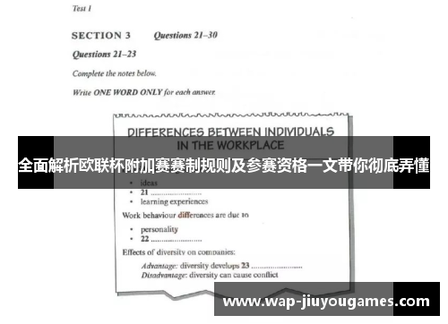 全面解析欧联杯附加赛赛制规则及参赛资格一文带你彻底弄懂